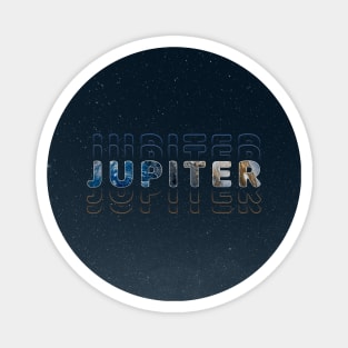 Typography Planet Jupiter: King of the Planets V02 Magnet